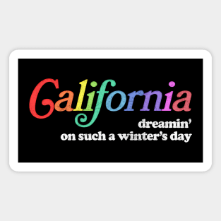 California Dreamin - Retro Style Aesthetic Design Magnet